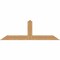 Ekena Millwork Portland Smooth Timber Gable Bracket, Western Red Cedar, 72"W x 24"H x 3 1/2"D x 5 1/2"F, 8/12 Pitch GBW072X24X0406POR00SWR - alternate 1